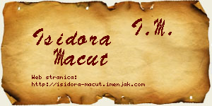 Isidora Macut vizit kartica